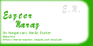eszter maraz business card